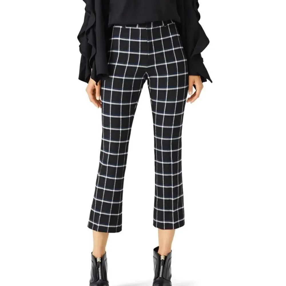 Derek Lam 10 Crosby windowpane tailored trouser size 10